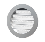 DEC International DSAV-250 C Aluminium External Ventilation Grille Ø250 mm With Stainless Steel Insect Screen