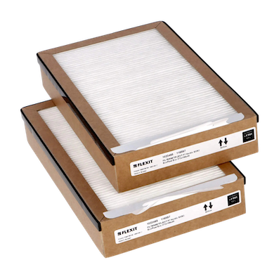 FLEXIT NORDIC S2 S3 Original F7 F7 Heat Recovery Unit Filter Set 272 × 166 × 48 mm ISO ePM2.5 75%