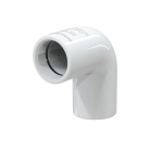 Tecnosystemi 11126311 CA 90° Elbow For TCR-21 Rigid Condensate Drain Pipes Ø21 mm White Finish With Integrated O-Rings