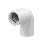 Tecnosystemi 11126311 CA 90° Elbow For TCR-21 Rigid Condensate Drain Pipes Ø21 mm White Finish With Integrated O-Rings