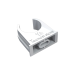 Tecnosystemi 11126317 CF collier de fixation pour tuyaux rigides d'évacuation des condensats TCR-21, Ø21 mm, pour une fixation sûre du tuyau