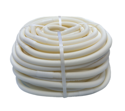 Tecnosystemi SCD300087 Corrugated Condensate Drain Pipe Ø20 mm 50 m With Ø16/18 mm And Ø18/20 mm Push-Fit Sleeves