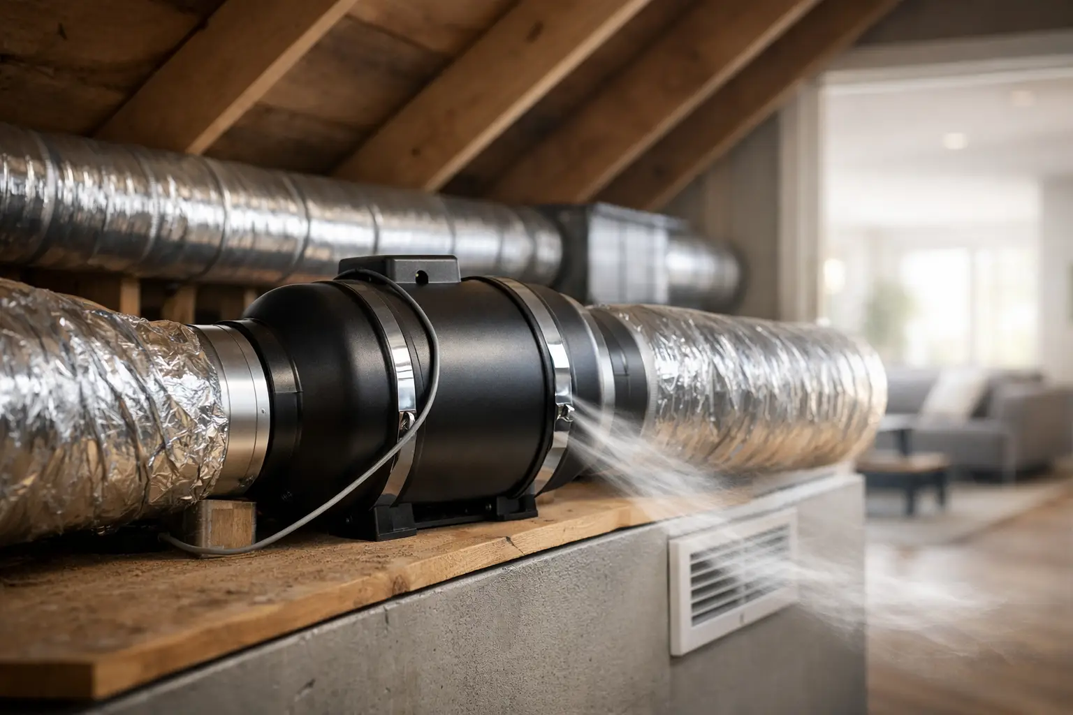 Choosing an Inline Duct Fan for Long Duct Runs