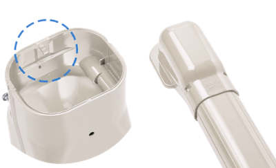 INABA DENKO Ivory SLIMDUCT SD Trunking System Fittings With Anti-Slip Pins For Secure Lineset Cover Installation