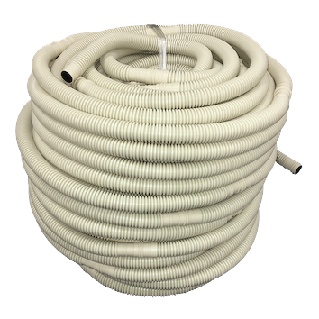 INABA DENKO DH-16-I Corrugated Condensate Drain Hose Ø16/18 mm Ivory 50 m For Air Conditioner And Split Systems