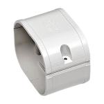 INABA DENKO SJ-77-W Straight Duct Connector For SLIMDUCT SD-77 White Lineset Cover And Refrigerant Pipe Trunking
