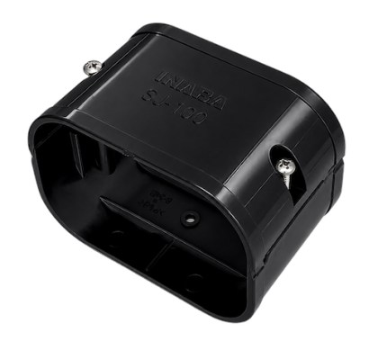 INABA DENKO SJ-100-K Duct Coupler For SLIMDUCT SD-100 Lineset Cover In Black For Refrigerant Pipe Trunking Systems