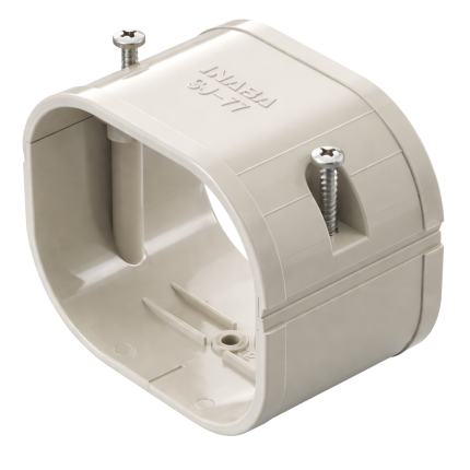 INABA DENKO SJ-77-W Duct Coupler For SLIMDUCT SD-77 Lineset Cover In White For Refrigerant Pipe Trunking Systems