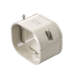 INABA DENKO SJ-77-I Duct Coupler For SLIMDUCT SD-77 Lineset Cover And Refrigerant Pipe Trunking System