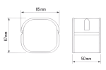 INABA DENKO SJ-77-I Duct Joint Connector Dimensions 85 × 67 × 50 mm For SLIMDUCT SD-77 Lineset Cover