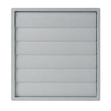 Soler & Palau PER-450 W Gravity Backdraft Vent Grille Soler And Palau PER-450 W UV Resistant External Vent Grille With Gravity Backdraft Shutter Ø450 mm