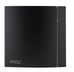Soler And Palau DESIGN-100 Matt Black Front Cover 5210011000 For SILENT-100 DESIGN Bathroom Extractor Fans