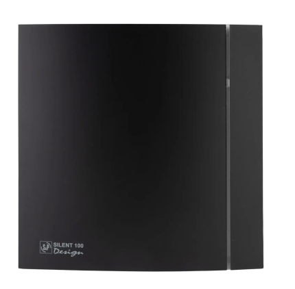 Soler And Palau DESIGN-100 Matt Black Front Cover 5210011000 For SILENT-100 DESIGN Bathroom Extractor Fans