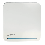 Soler And Palau ECOAIR DESIGN T Ø100 mm Bathroom Extractor Fan with Timer, Continuous Ventilation and DC Motor