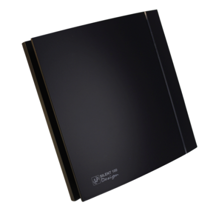 Soler And Palau DESIGN-100 Matt Black Front Cover 5210011000 For SILENT-100 And SILENT-100 DESIGN Bathroom Extractor Fans
