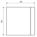 Soler And Palau DESIGN-100 Interchangeable Front Cover Dimensions 188 × 188 mm For Bathroom Extractor Fans