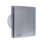 Soler And Palau SILENT-100 DESIGN SILVER 3C Bathroom Extractor Fan With Ball Bearings And Backdraft Shutter