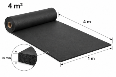Armacell ArmaFlex ACE-50-99/EA Adhesive Rubber Insulation Dimensions 50 mm × 1 m × 4 m With 4 m² Coverage