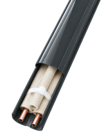 INABA DENKO SLIMDUCT SD-77-A Anthracite Grey PVC Lineset Cover For Refrigerant Pipes, Drain Lines And Electrical Cables