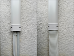 INABA DENKO SLIMDUCT SD-77-W White PVC Lineset Cover For Protecting And Concealing Air Conditioner Refrigerant Pipes