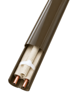 INABA DENKO SLIMDUCT SD-77-B – Brauner PVC-Kanal für Kältemittelleitungssysteme von Klimaanlagen und Wärmepumpen