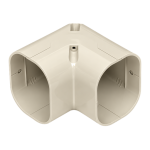 INABA DENKO SC-100-I Ivory 90° Elbow For SLIMDUCT SD-100 Lineset Cover Internal And External Corner Installations