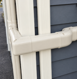 INABA DENKO Trunking System Installation With SC-100-I 90° Vertical Elbow For SLIMDUCT SD-100 Ivory Lineset Cover