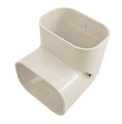 INABA DENKO SC-100-I 90° Vertical Elbow For SLIMDUCT SD-100 Ivory Lineset Cover And Air Conditioner Trunking System