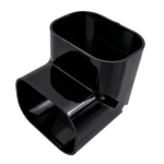 INABA DENKO SC-100-K 90° Vertical Elbow For SLIMDUCT SD-100 Black Lineset Cover At Internal And External Corners