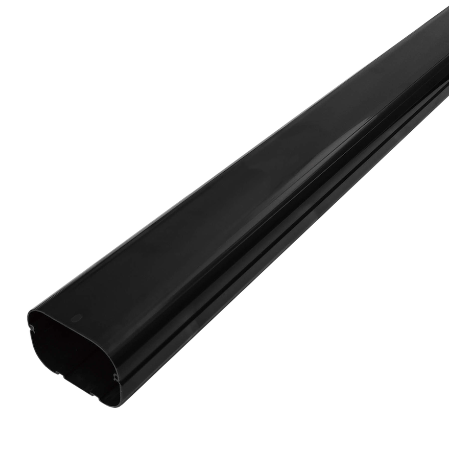 INABA DENKO SLIMDUCT Black SD-100-K Lineset Cover 1 m INABA DENKO SLIMDUCT SD-100-K Lineset Cover 1 m Black For Air Conditioner And Heat Pump Refrigerant Pipe Protection