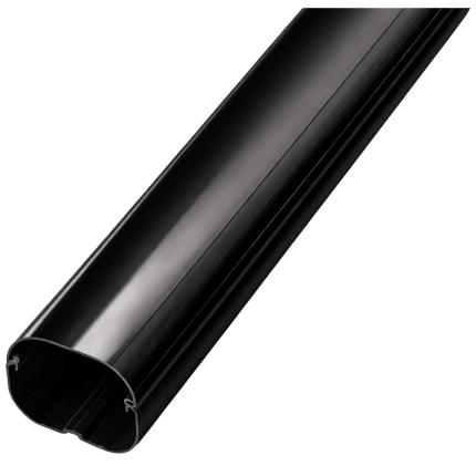 INABA DENKO SLIMDUCT SD-77-K Lineset Cover 2 m Black For Air Conditioner And Heat Pump Refrigerant Pipe Trunking