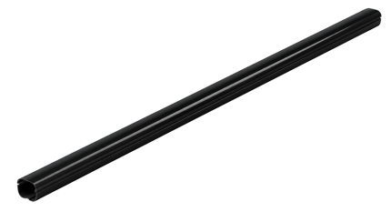INABA DENKO SLIMDUCT SD-77-K Black PVC Straight Duct For Air Conditioner And Heat Pump Refrigerant Pipe Protection