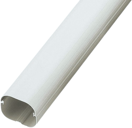 INABA DENKO SLIMDUCT SD-77-W Lineset Cover 1 m White For Air Conditioner And Heat Pump Refrigerant Pipe Protection