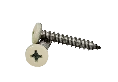 INABA DENKO Ivory Decorative Screws With Colour-Coated Heads That Blend With SLIMDUCT SD Ivory Trunking Fittings