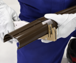 INABA DENKO SLIMDUCT SD-77-B Braune Leitungsabdeckung, auf die erforderliche Länge zugeschnitten, für die Installation von Kältemittelleitungskanälen