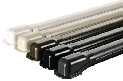 INABA DENKO SLIMDUCT Decorative Trunking System In Ivory, White, Brown, Black And Anthracite Grey Colour Options
