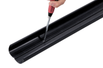 INABA DENKO SLIMDUCT SD-77-K Black Straight Duct With Punch-Out Fixing Holes Every 100 mm For Easy Installation