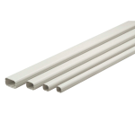 INABA DENKO SLIMDUCT White Decorative Lineset Cover Size Range SD-77-W SD-100-W And SD-140-W For Air Conditioner Refrigerant Pipes