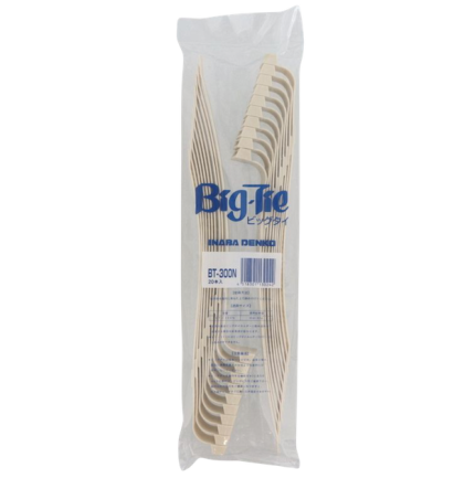 INABA DENKO BIGTIE BT-300N Self-Locking HVAC Pipe Tie 300 × 20 mm For Bundling Refrigerant Pipes And Cables