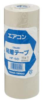 HF-50-I INABA DENKO Self-adhesive Insulation Tape 50mm x 20m (ivory) - Image 2