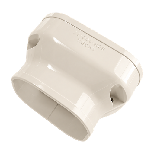 INABA DENKO SDR-100-77-I Ivory Reducer For SLIMDUCT SD INABA DENKO SDR-100-77-I Ivory Reducer For SLIMDUCT SD-100 To SD-77 PVC Trunking And Refrigerant Pipe Installations