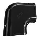 SK-100-K INABA DENKO 90° Flat Elbow for SLIMDUCT (black) - Image 2