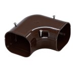 INABA DENKO SK-77-B Brown 90° Flat Elbow For SLIMDUCT SD-77 PVC Trunking And Air Conditioning Refrigerant Pipes