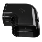 INABA DENKO SK-100-K Black 90° Flat Elbow For SLIMDUCT SD-100 PVC Trunking And Air Conditioning Refrigerant Pipes