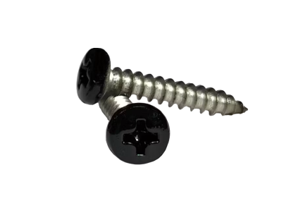 Vis décoratives en acier inoxydable noires INABA DENKO, 20 mm, pour une installation sûre et discrète des raccords de goulottes SLIMDUCT SD