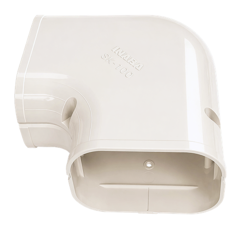 INABA DENKO SK-100-I Ivory 90° Flat Elbow For SLIMDUCT SD-100 INABA DENKO SK-100-I Ivory 90° Flat Elbow For SLIMDUCT SD-100 PVC Trunking And Air Conditioning Refrigerant Pipes
