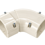 INABA DENKO SKS-77-I Ivory Adjustable 45–90° Flat Elbow For SLIMDUCT SD Lineset Cover And Refrigerant Pipe Routing
