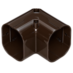 INABA DENKO SLIMDUCT SC-77-B Brown 90° Vertical Elbow For SD-77 PVC Trunking And Air Conditioning Refrigerant Pipes