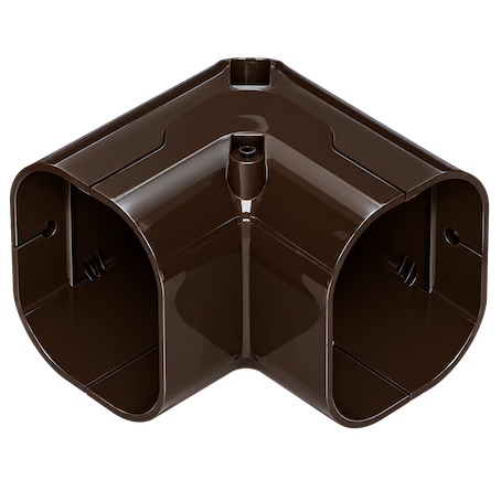 INABA DENKO SC-77-B Brown 90° Vertical Elbow For SLIMDUCT INABA DENKO SLIMDUCT SC-77-B Brown 90° Vertical Elbow For SD-77 PVC Trunking And Air Conditioning Refrigerant Pipes